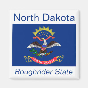 North Dakota Flag Magnet