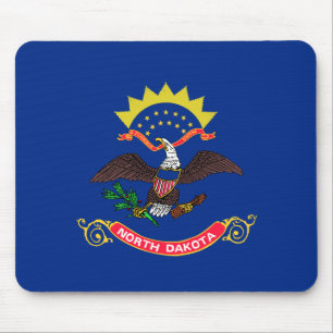 North Dakota Flag Mouse Pad