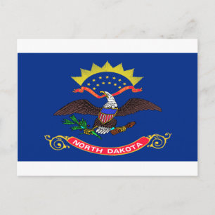 North Dakota Flag Postcard