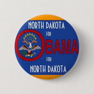 NORTH DAKOTA FOR OBAMA Button