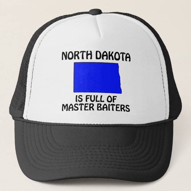 North Dakota - Full of Master Baiters Trucker Hat (Front)