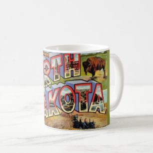North Dakota Greetings Postcard Mug