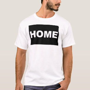 North Dakota Home Away From State T-Shirt Tees