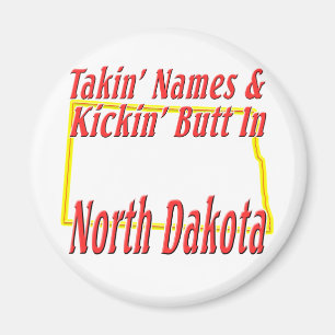 North Dakota - Kickin' Butt Magnet