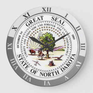 North Dakota Large Clock