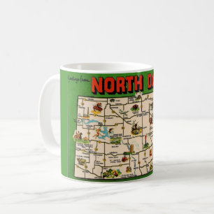 North Dakota Map Mug