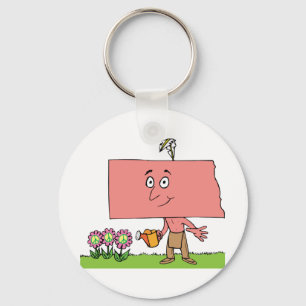 North Dakota Native American Travel Souvenir Key Ring