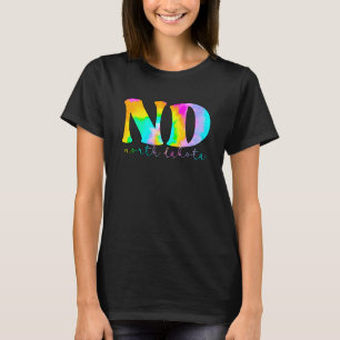 North Dakota Nd Tie Dye T-Shirt