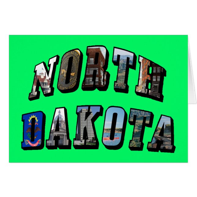 North Dakota Picture Text (Front Horizontal)