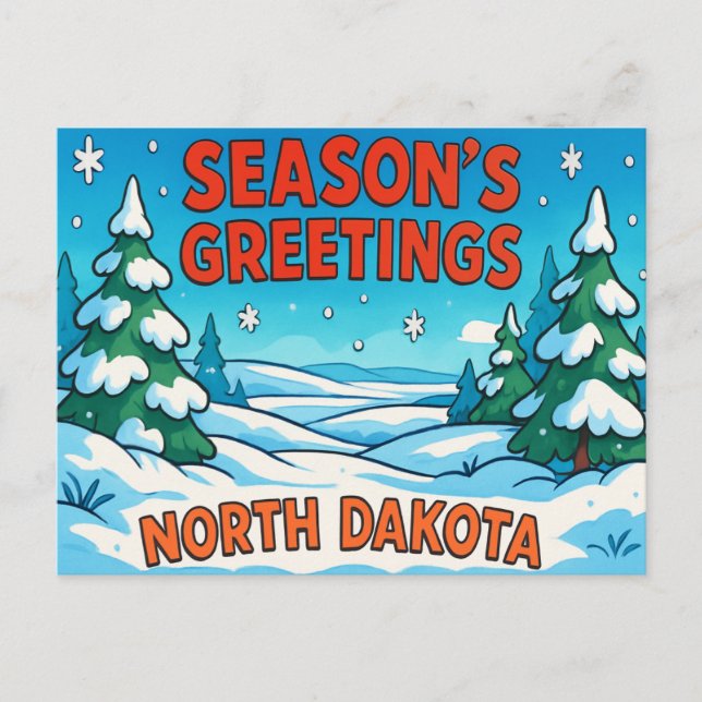 NORTH DAKOTA Postcard (Front)