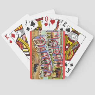 North Dakota Postcard Playing Cards