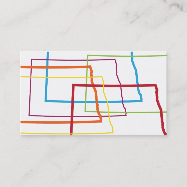 north dakota pride blur business card (Front)
