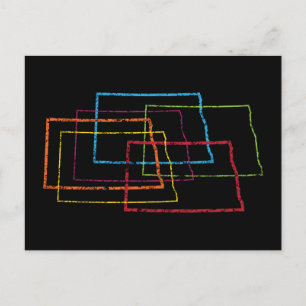 north dakota pride blur postcard