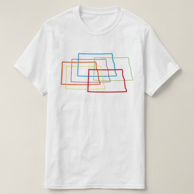north dakota pride blur T-Shirt (Design Front)