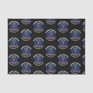 NORTH DAKOTA ROUGHRIDER STATE FLAG TISSUE PAPER