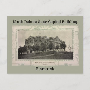 North Dakota State Capital Building 1908 Postcard