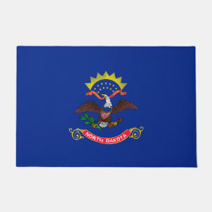 North Dakota State Flag Design Doormat