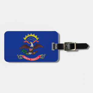 North Dakota State Flag Design Luggage Tag