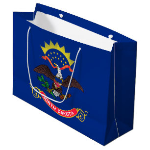 North Dakota State Flag Large Gift Bag