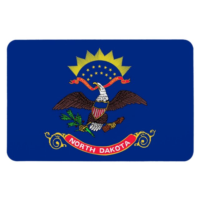 North Dakota state flag Magnet (Horizontal)