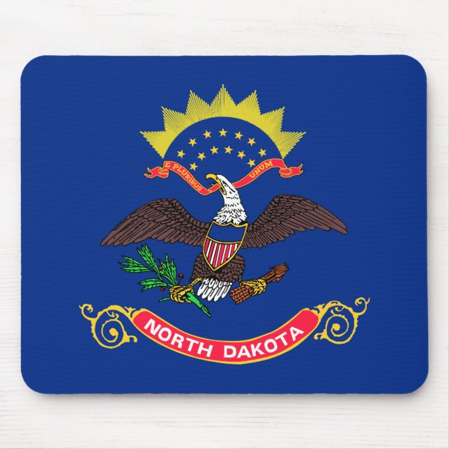 North Dakota State Flag Mouse Pad (Front)
