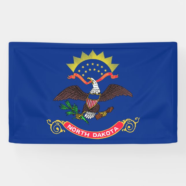 North Dakota State Flag (North Dakotan) Banner (Horizontal)