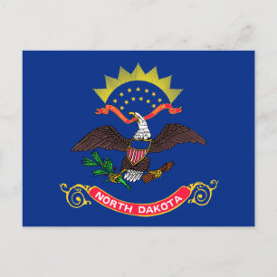 North Dakota State Flag (North Dakotan) Postcard