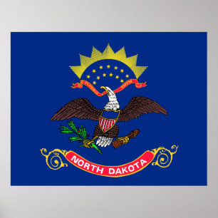 North Dakota State Flag (North Dakotan) Poster