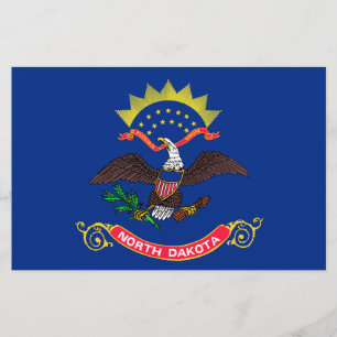 North Dakota State Flag (North Dakotan) Stationery
