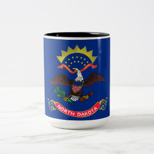 North Dakota State Flag (North Dakotan) Two-Tone Coffee Mug