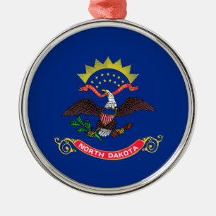 North Dakota State Flag (North Dakotan) (US State) Metal Ornament