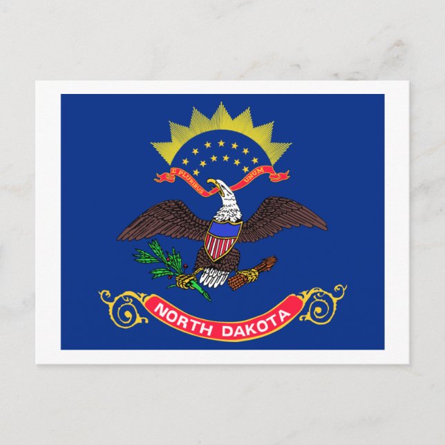 North Dakota State Flag Postcard (Front)