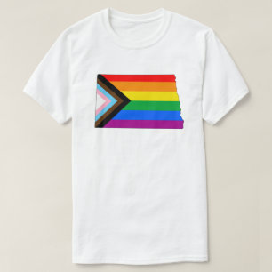 North Dakota State Pride LGBTQ Progress Pride T-Shirt