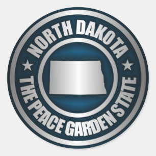 North Dakota Steel (Blue) Stickers