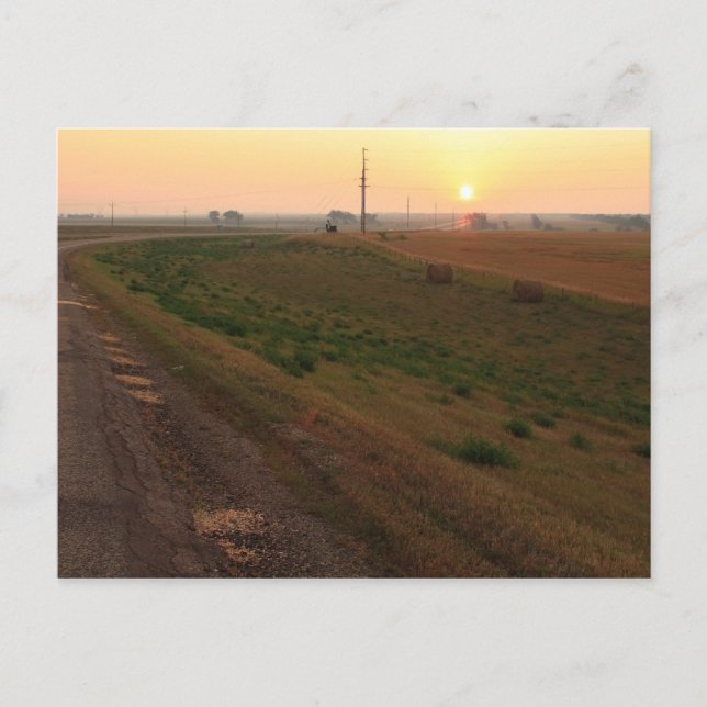 North Dakota Sunrise Postcard (Front)