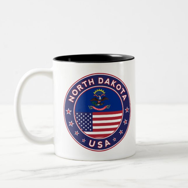 North Dakota Two-Tone Coffee Mug (Left)