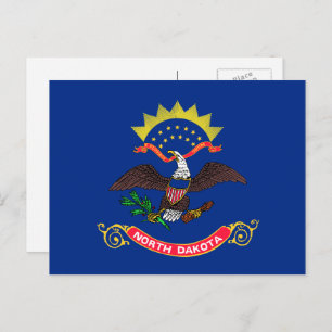 North Dakotan Flag, Flag of North Dakota Postcard
