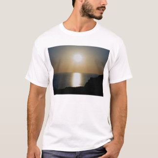 North Devon Hartland Volcanic Ash Sunset (4) T-Shirt