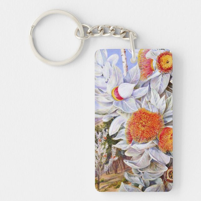North - Foliage, flowers and seed vessels,  Key Ring (Front)
