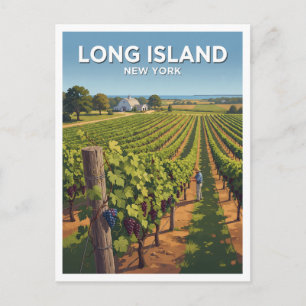North Fork Vineyard Country, Long Island Cutchogue Postcard