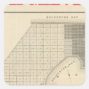 North Galveston Square Sticker