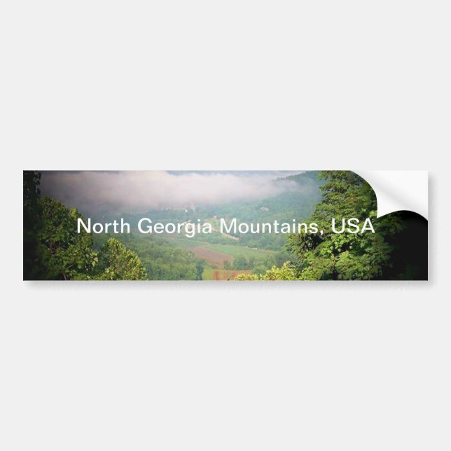 North Georgia Mountains, USA Bumper Sticker (Front)