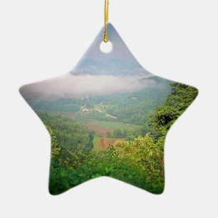 North Georgia Mountains, USA Ceramic Ornament
