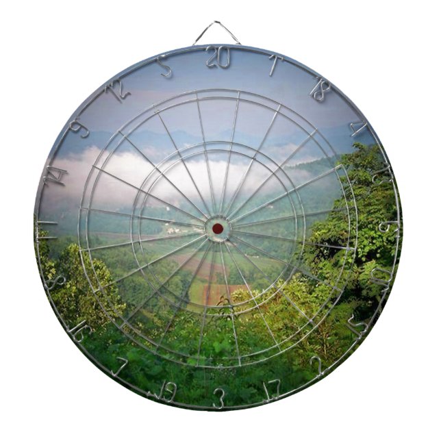 North Georgia Mountains, USA Dartboard (Front)