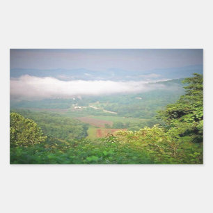 North Georgia Mountains, USA Rectangular Sticker