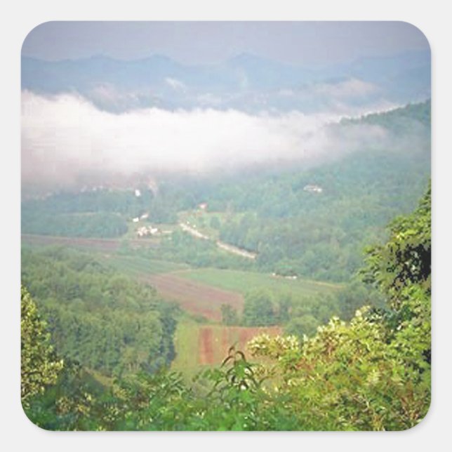 North Georgia Mountains, USA Square Sticker (Front)