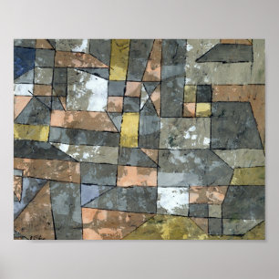 North German City : Paul Klee 1930 Poster