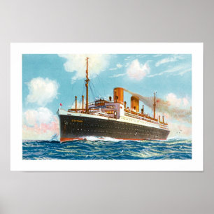 North German Lloyd's ssStuttgart Poster