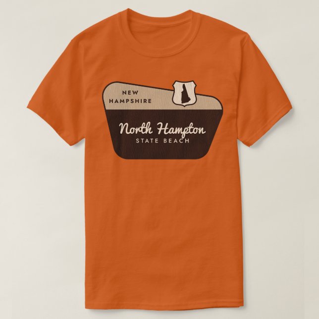 North Hampton State Park New Hampshire Welcome Sig T-Shirt (Design Front)