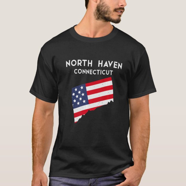 North Haven Connecticut USA State America Travel C T-Shirt (Front)